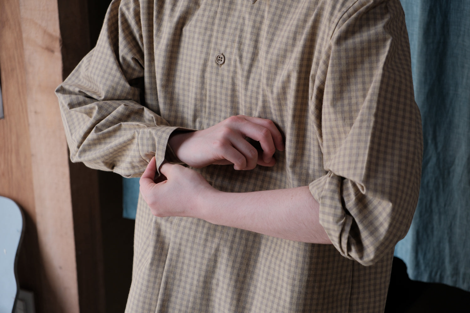 MAN-TLE　R20S2 Pullover Shirt Fencing Broadcloth
