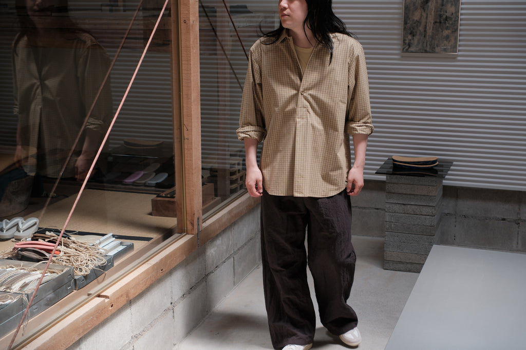 MAN-TLE　R20S2 Pullover Shirt Fencing Broadcloth
