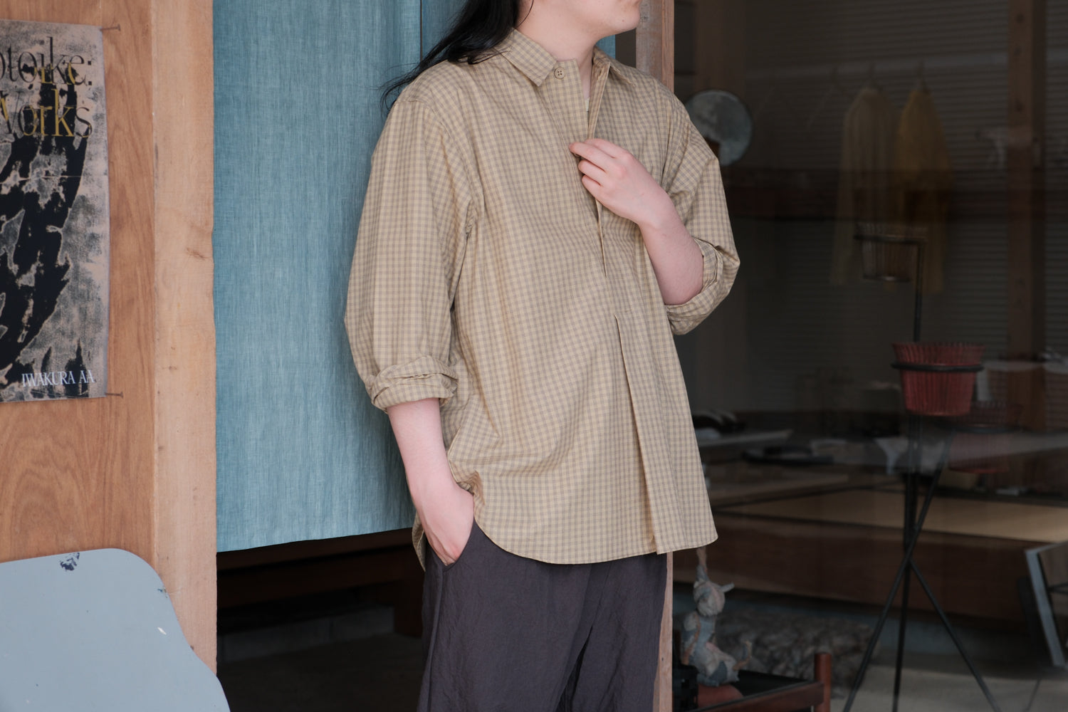 MAN-TLE　R20S2 Pullover Shirt Fencing Broadcloth