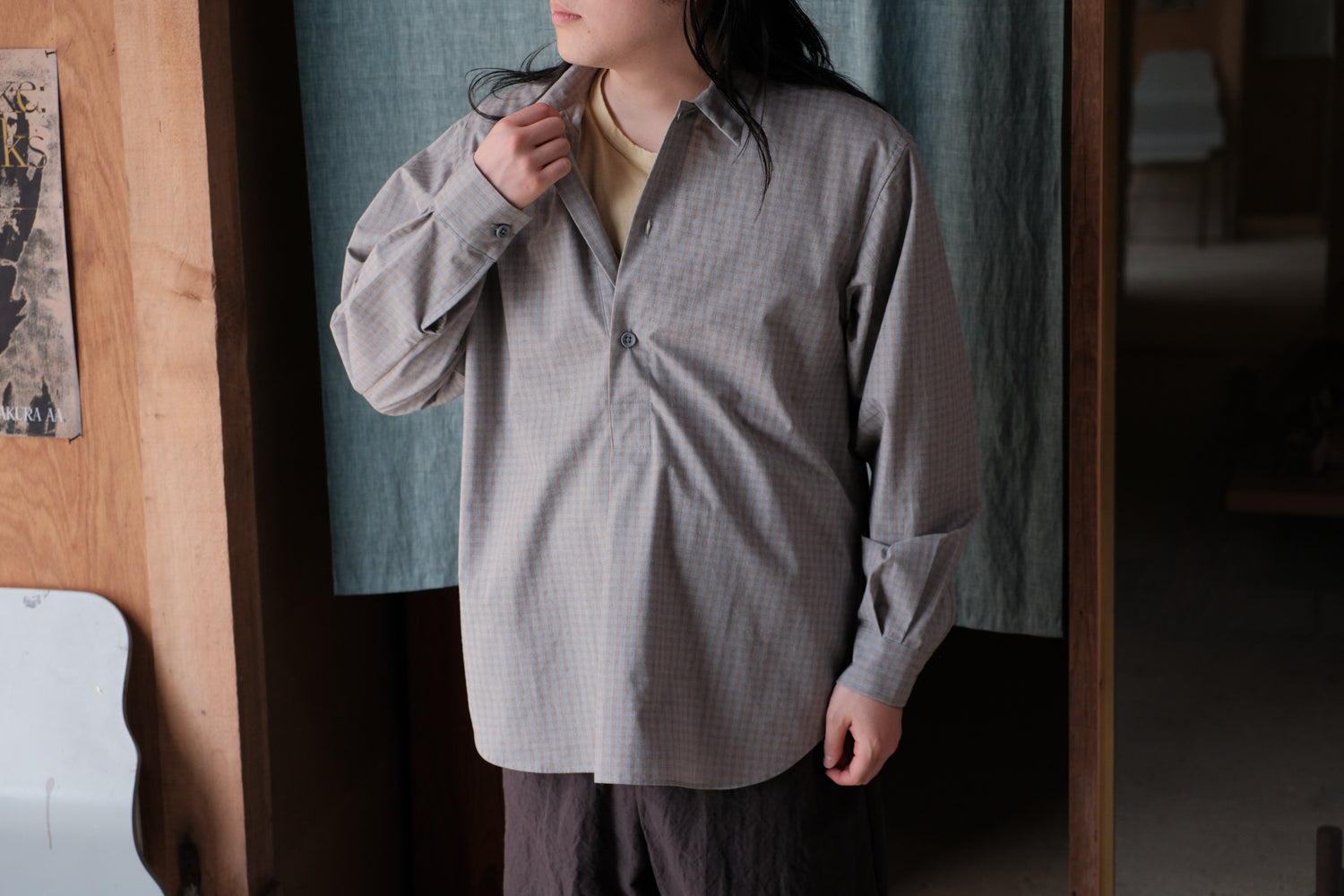 MAN-TLE　R20S2 Pullover Shirt Aerial Broadcloth