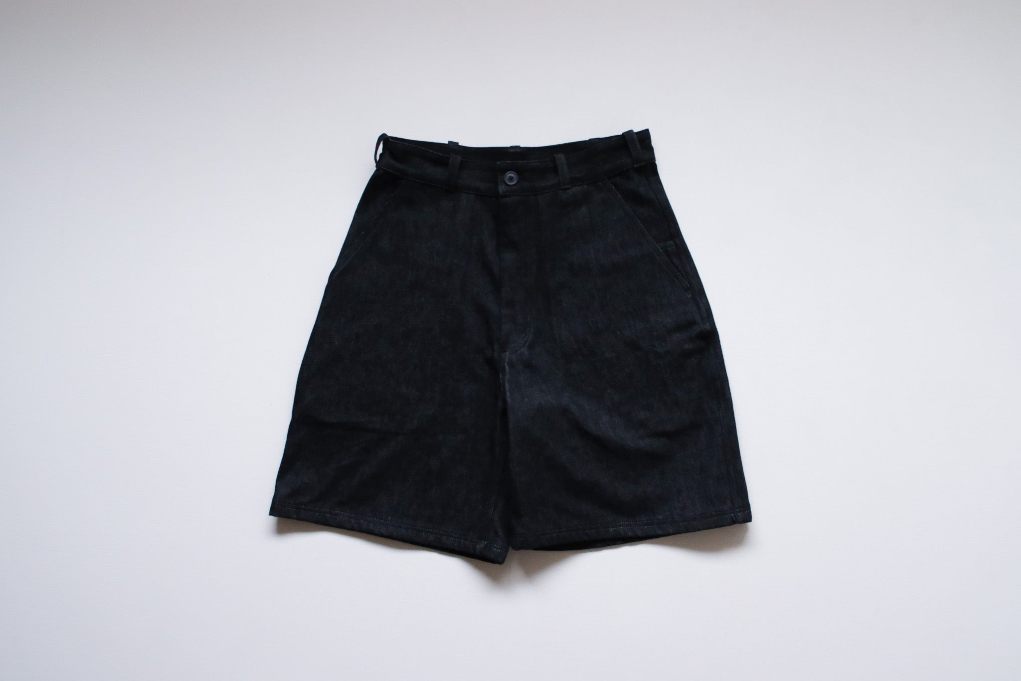 MAN-TLE PANTS R16J7 Black Slub Denim – hakimono_sekizuka Online Store