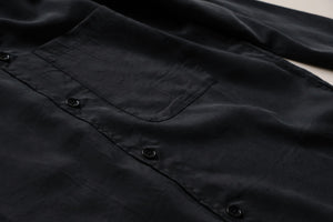 MAN-TLE SHIRT R16S4 Black Silk