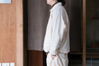 amachi.　Fabric Forming Balmacaan Jacket