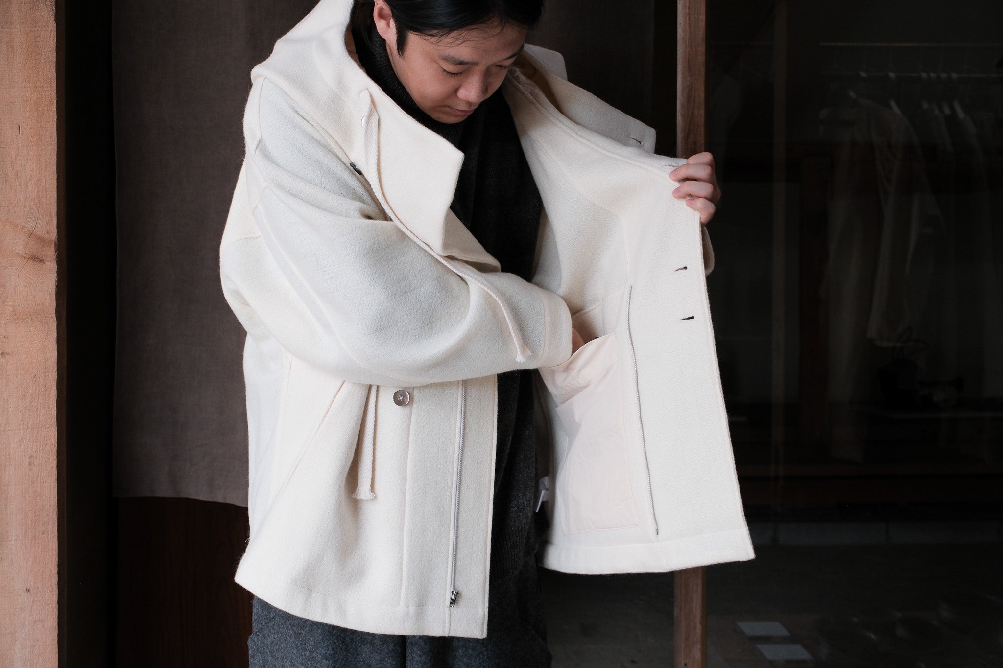 amachi. Covered Jacket – 履物関づか 岩倉AA Online Store