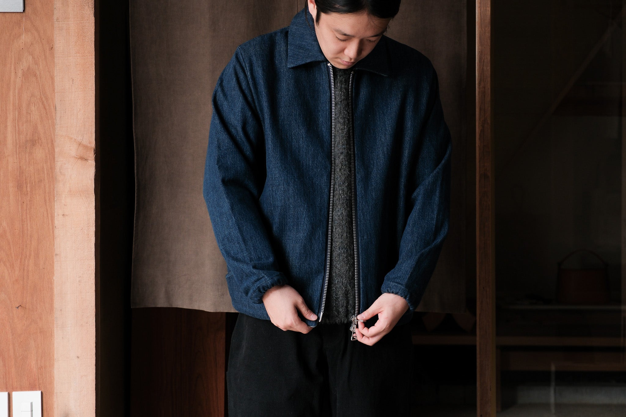 MAN-TLE  R19S3 "Scoop Shirt" Organic selvedge denim