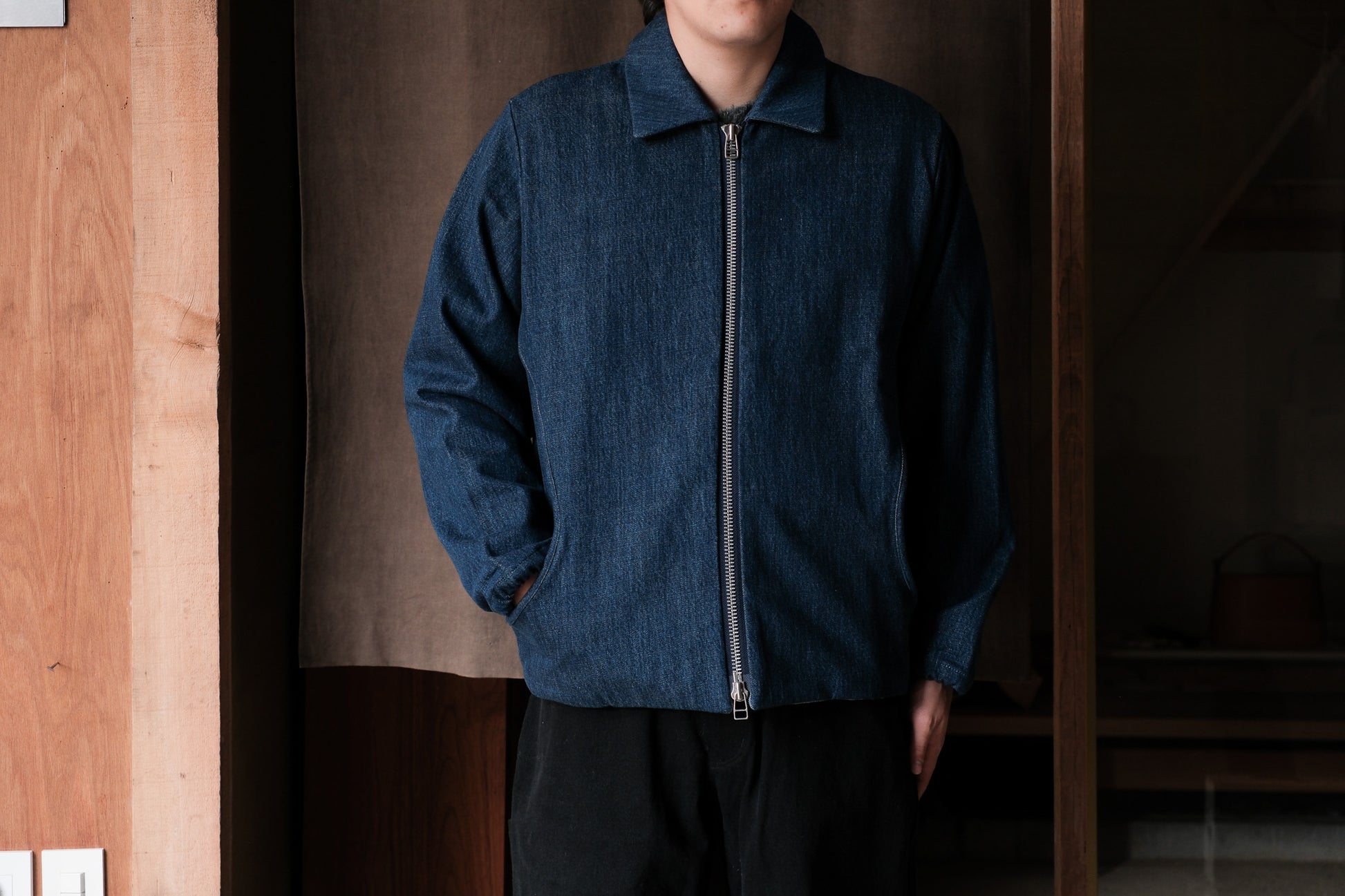 MAN-TLE  R19S3 "Scoop Shirt" Organic selvedge denim