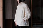amachi.　Fabric Forming Balmacaan Jacket