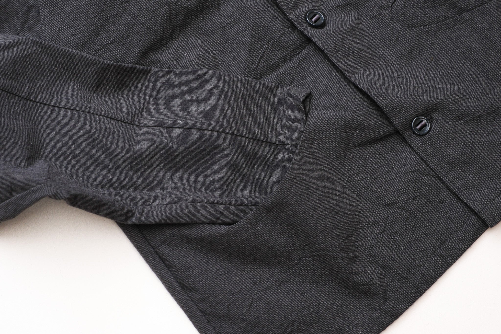 MAN-TLE  R19S3 "Boat Shirt" Granite Wool