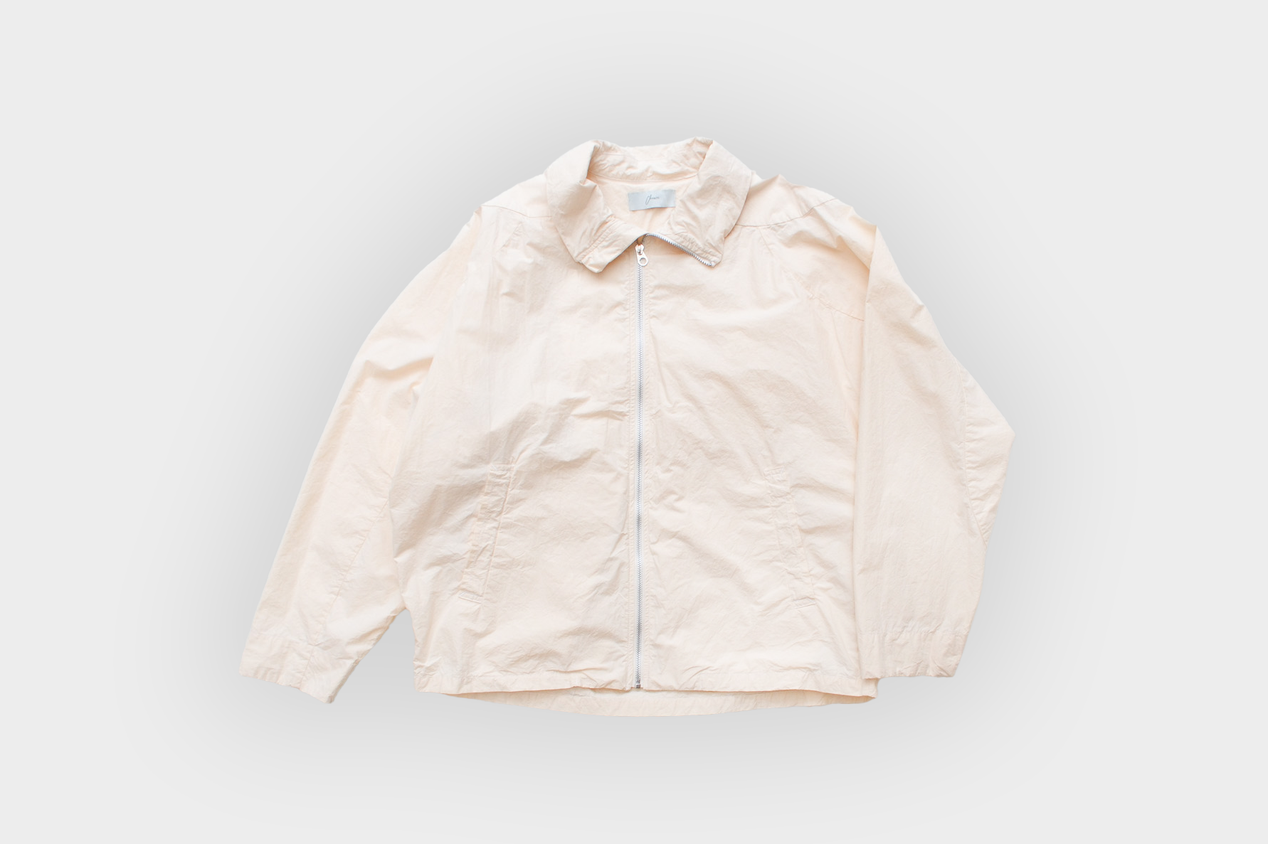 amachi.　Fabric Forming Balmacaan Jacket