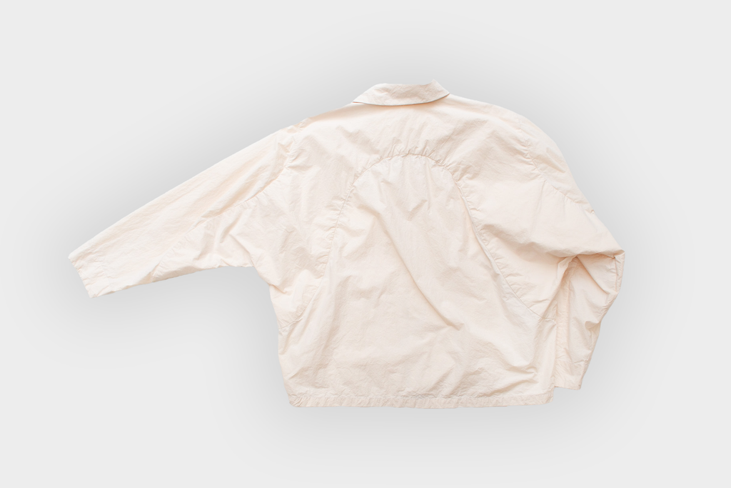 amachi.　Fabric Forming Balmacaan Jacket