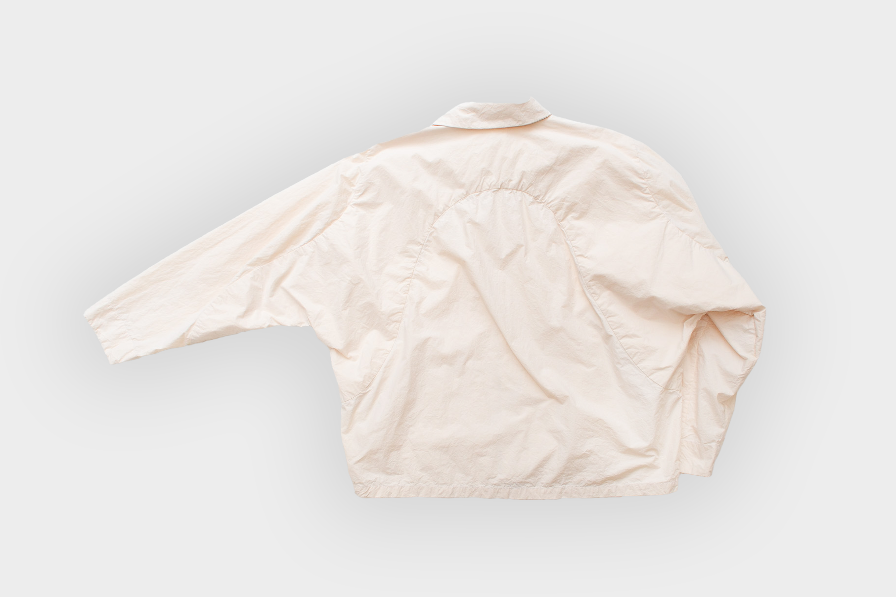 amachi.　Fabric Forming Balmacaan Jacket