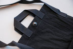 MAN-TLE　R0B1 " MINI TOTE" BLACK NYLON