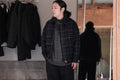 evan kinori　Zip Jacket Two Wool Tweed check