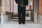evan kinori　Single Pleat Pant Wool Linen Herring Bone