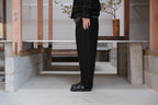 evan kinori　Single Pleat Pant Wool Linen Herring Bone