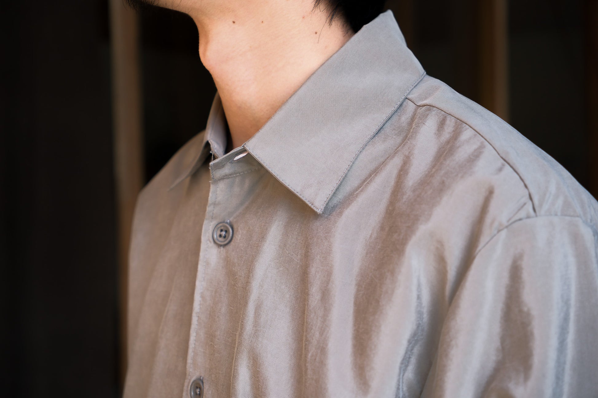 MAN-TLE SHIRT R16S4 Smoke Silk