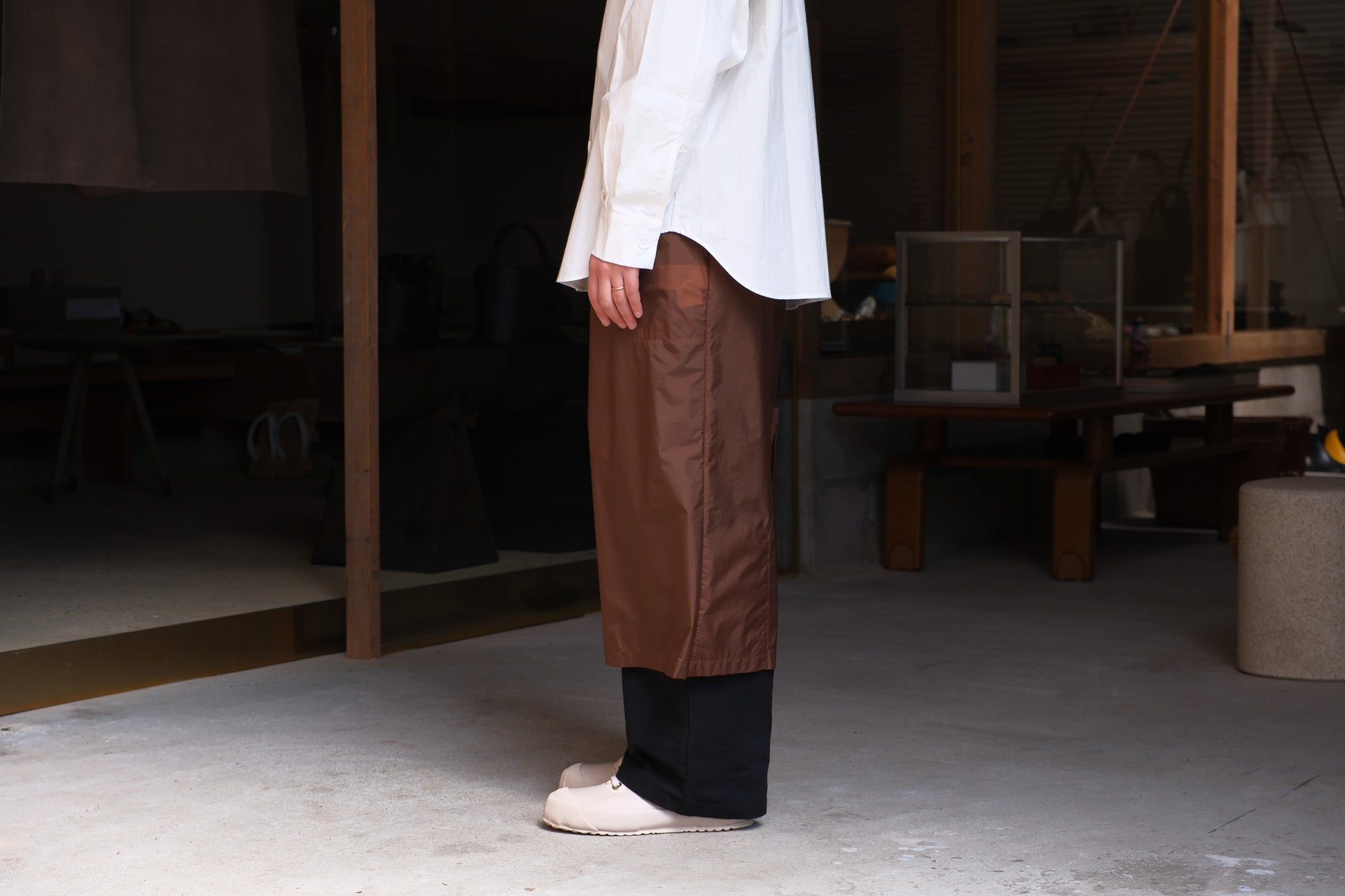 MAN-TLE WOMENS SKIRT W-R16P8  Brown Pak