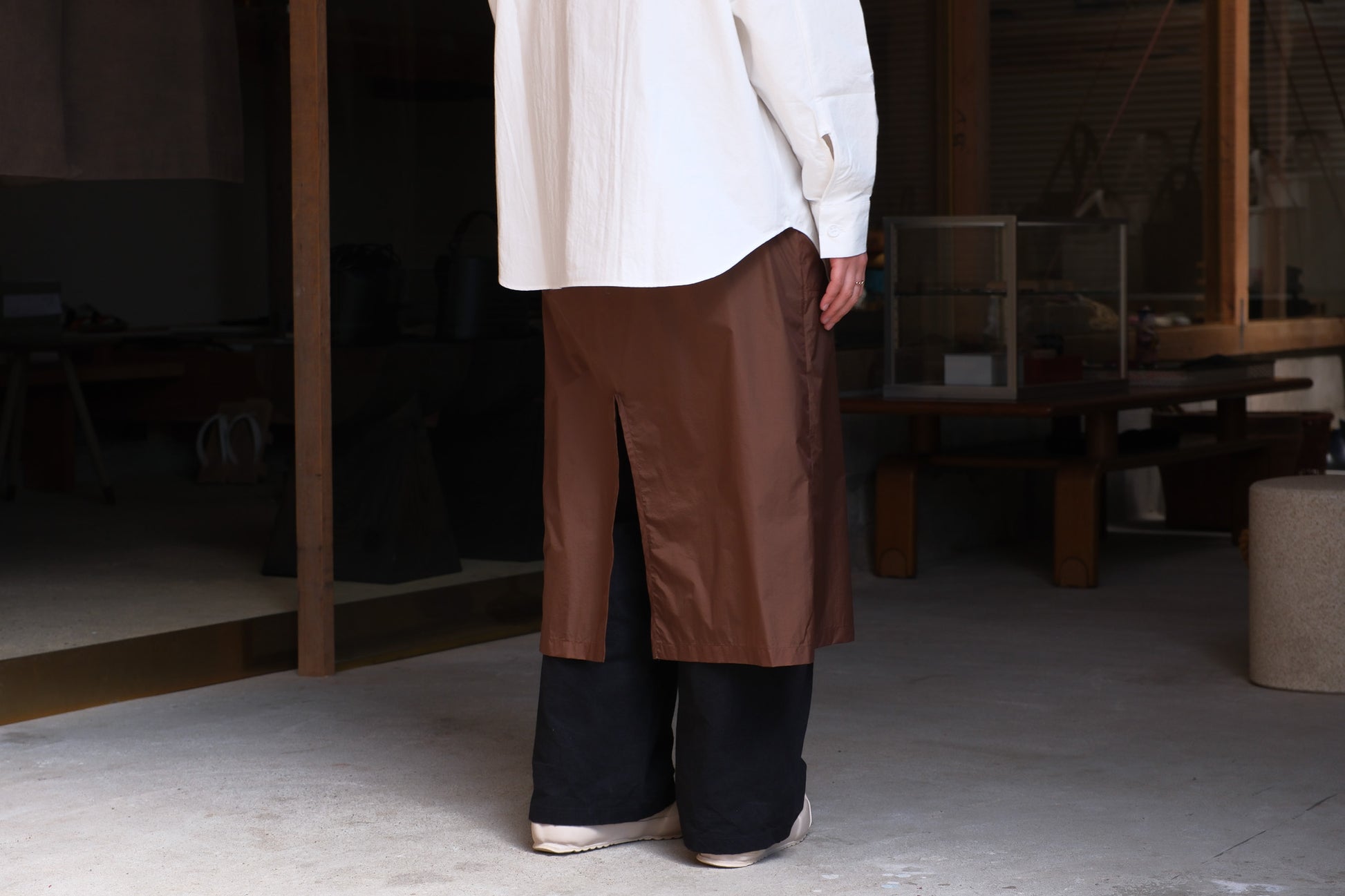 MAN-TLE WOMENS SKIRT W-R16P8  Brown Pak