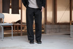 evan kinori　Three Butlon Jacket Wool Linen Herring Bone