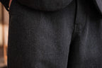 evan kinori　Single Pleat Pant Wool Linen Herring Bone