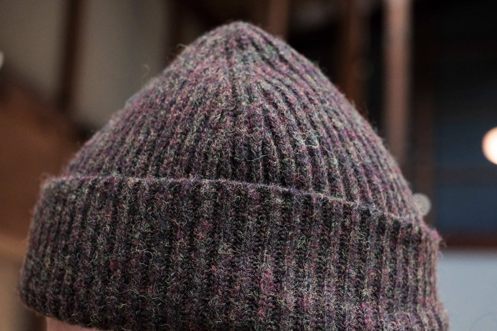 evan kinori　Knit Hat Top Dyed Wool
