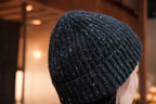 evan kinori　Knit Hat Wool Cashmere Tweed