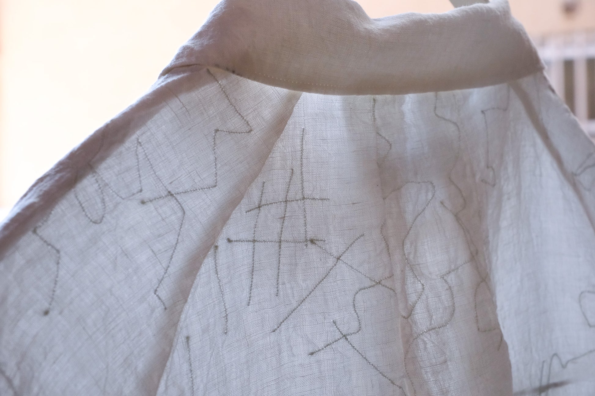 amachi. Phenomena Embroidery Shirt/White