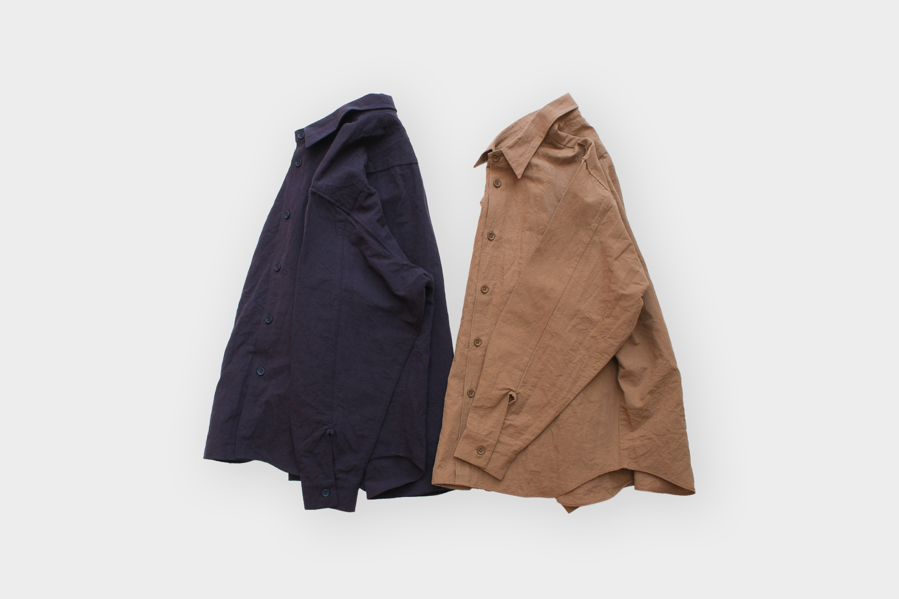 MAN-TLE R18S8 "Weather Shirt" Rock Linen