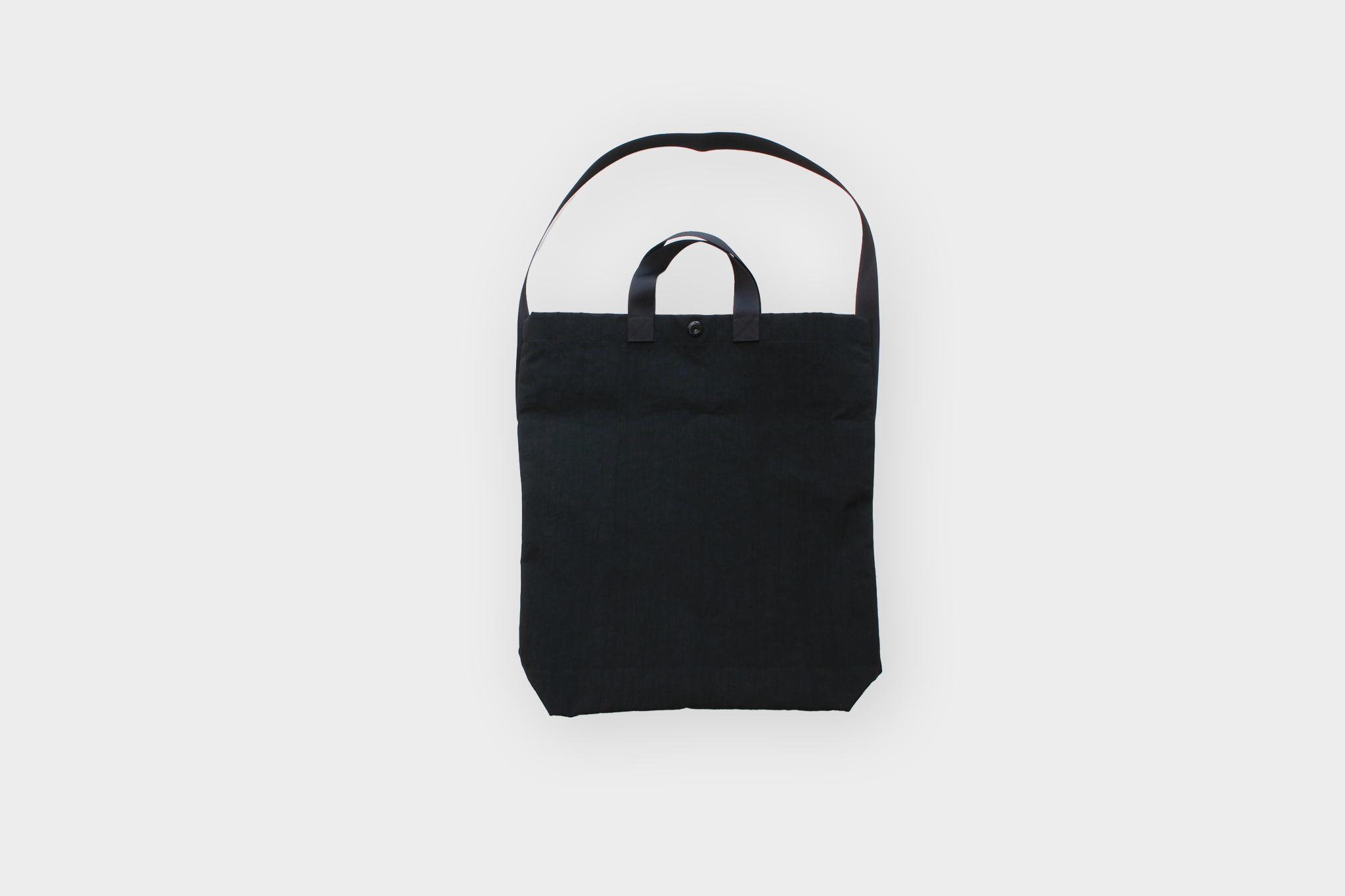 MAN-TLE　R0B1 "Multi Handle Tote" Black Nylon