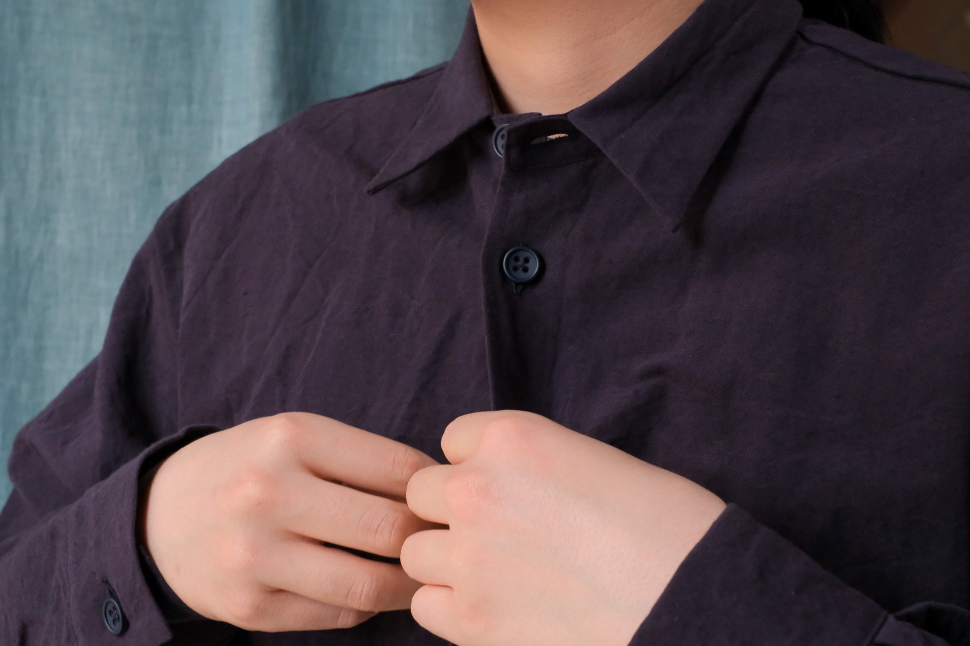 MAN-TLE R18S8 "Weather Shirt" Rock Linen