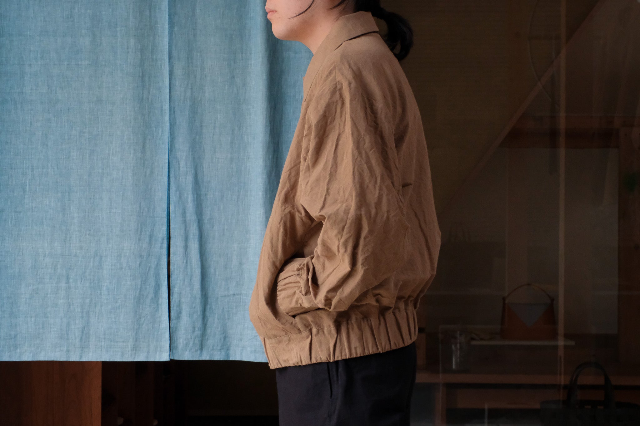 MAN-TLE R18S3 "Gum Shirt" Reed Linen