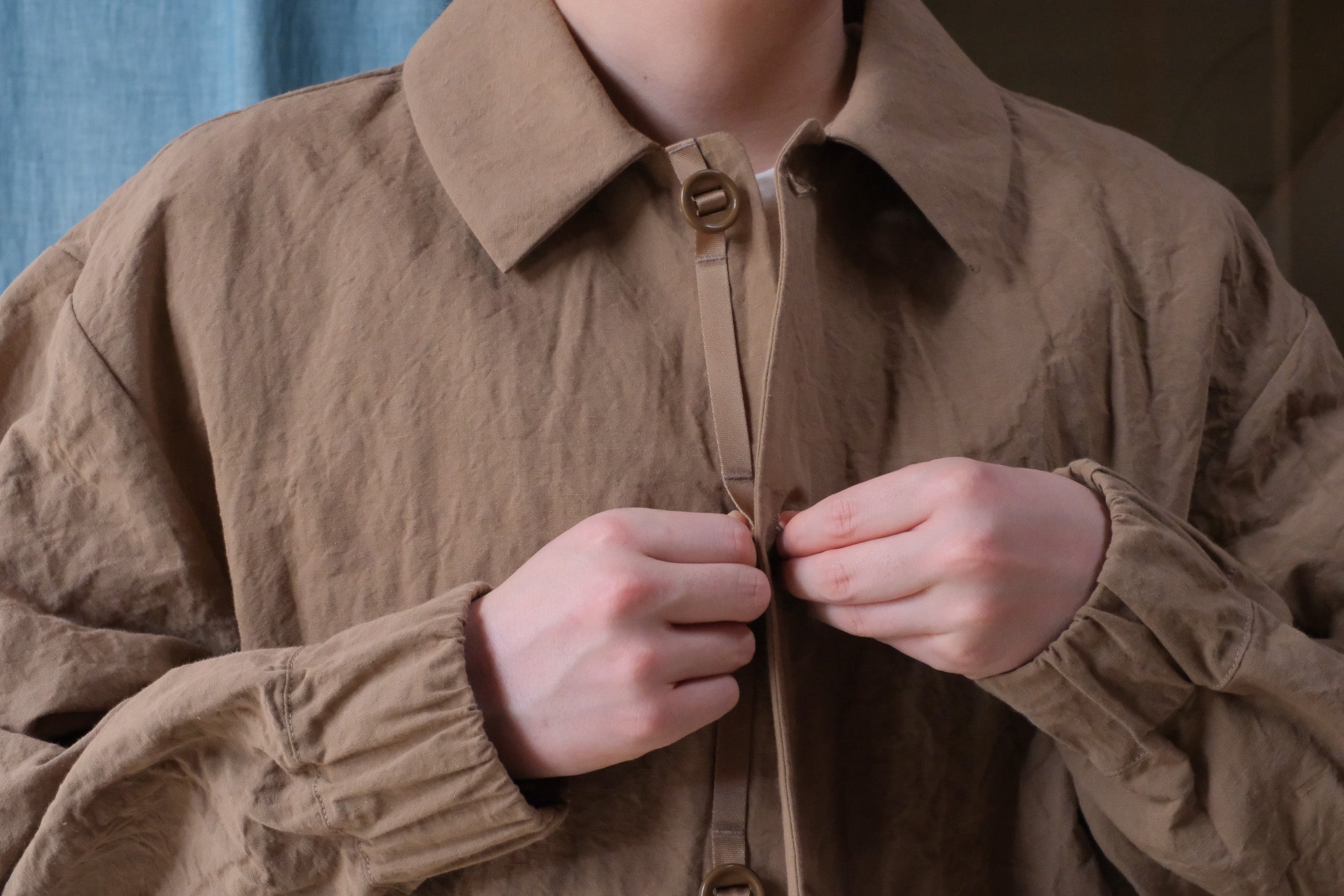 MAN-TLE R18S3 "Gum Shirt" Reed Linen