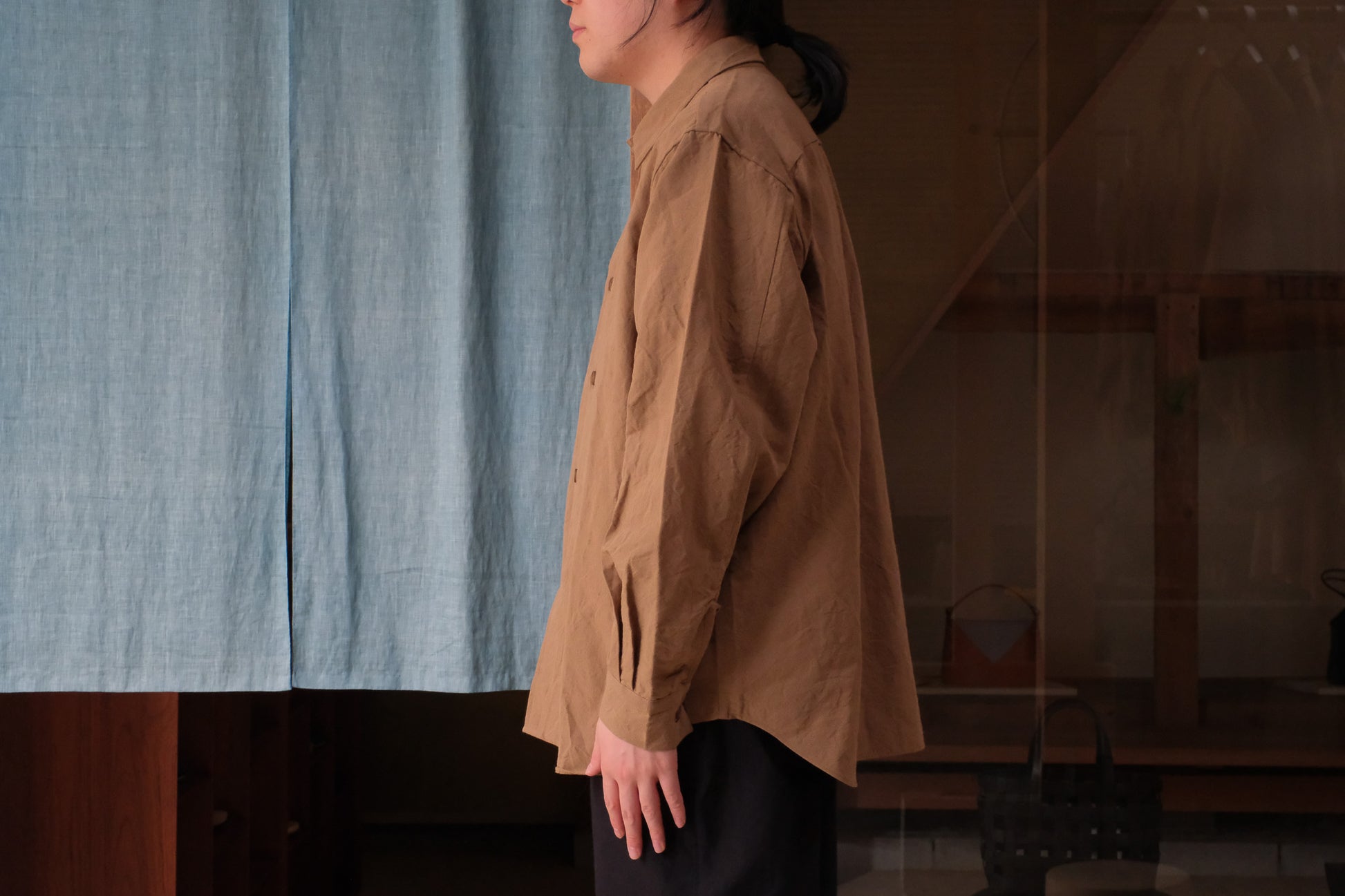 MAN-TLE R18S8 "Weather Shirt" Reed Linen