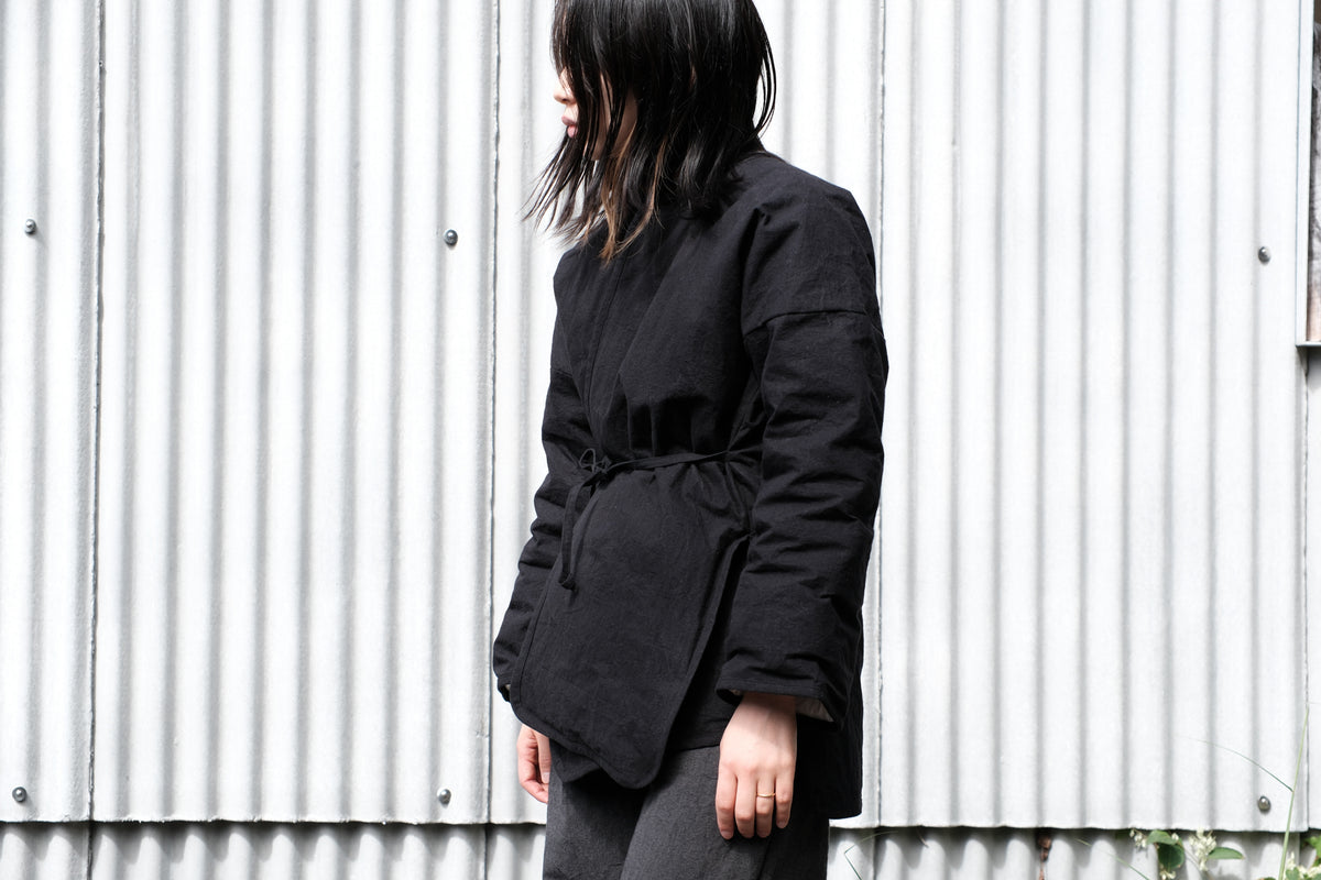 MAN-TLE　W R21D7 Down Long Cross Cardigan