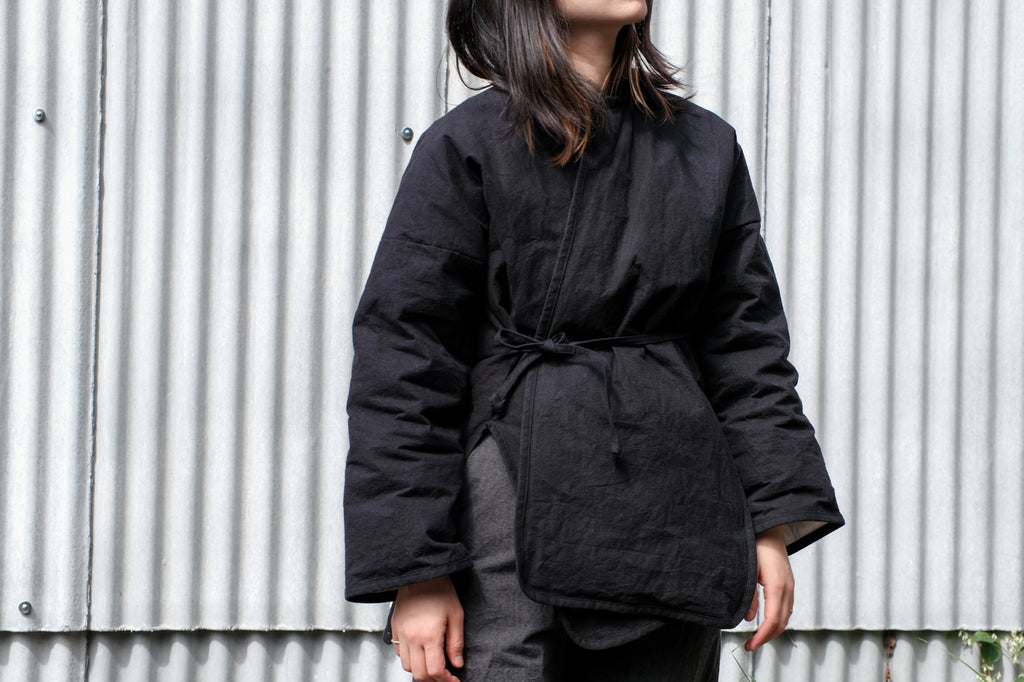 MAN-TLE　W R21D7 Down Long Cross Cardigan