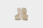 履物関づか 革足袋tanhi　Beige suède leather