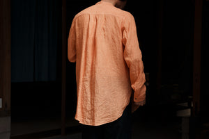 amachi. Side Slit Shirt Rhododendron Red
