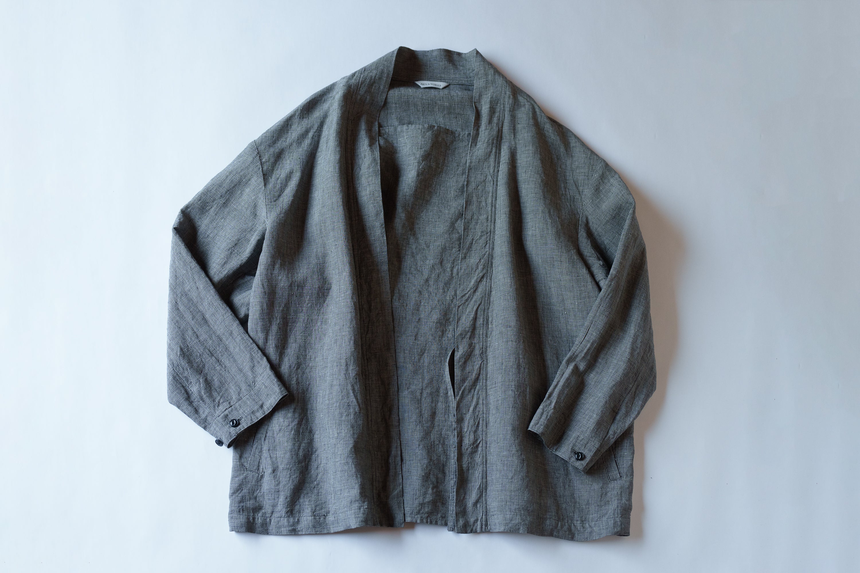 ARTS & SCIENCE Fake samue jacket - Mini hound's tooth check linen