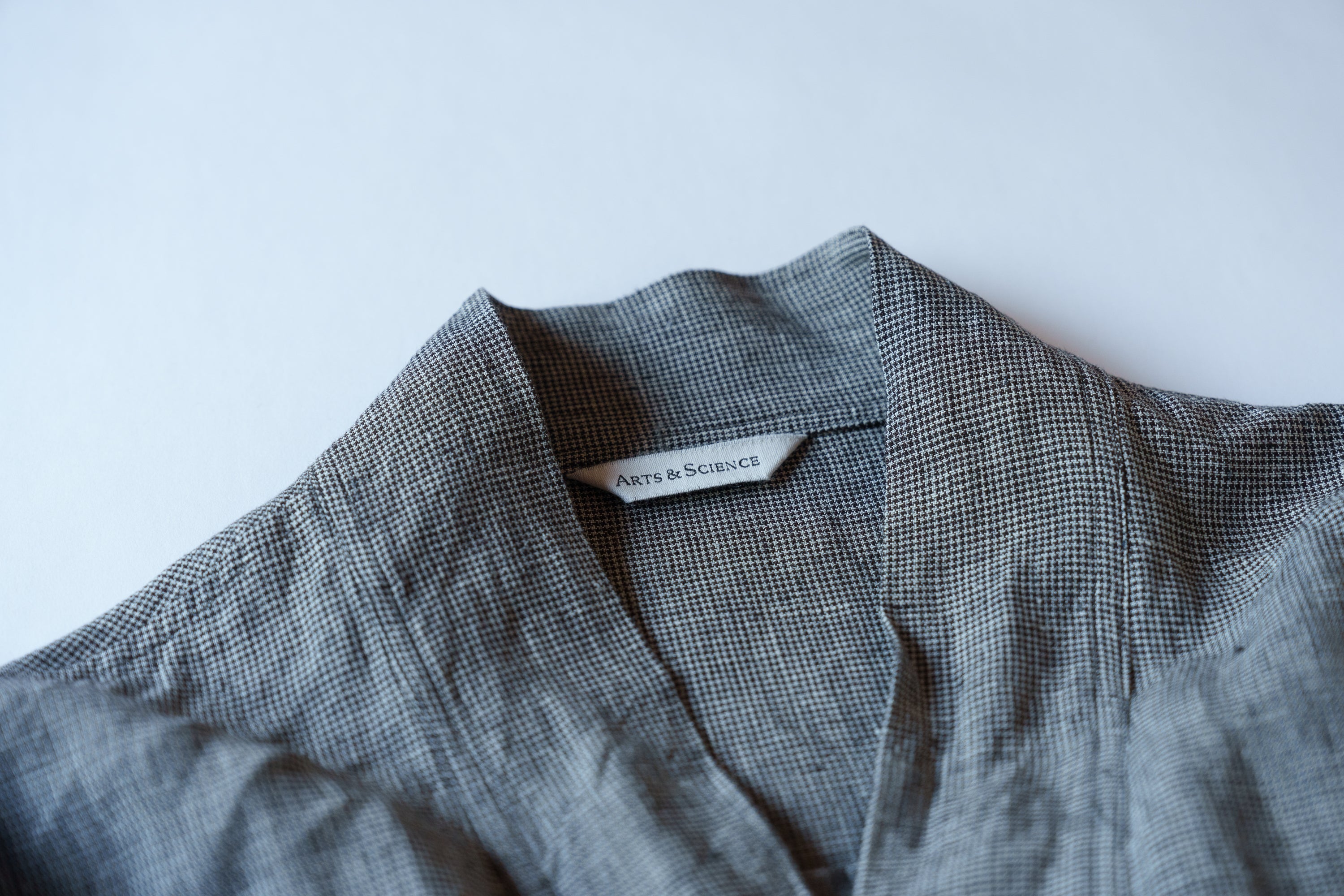 ARTS & SCIENCE Fake samue jacket - Mini hound's tooth check linen