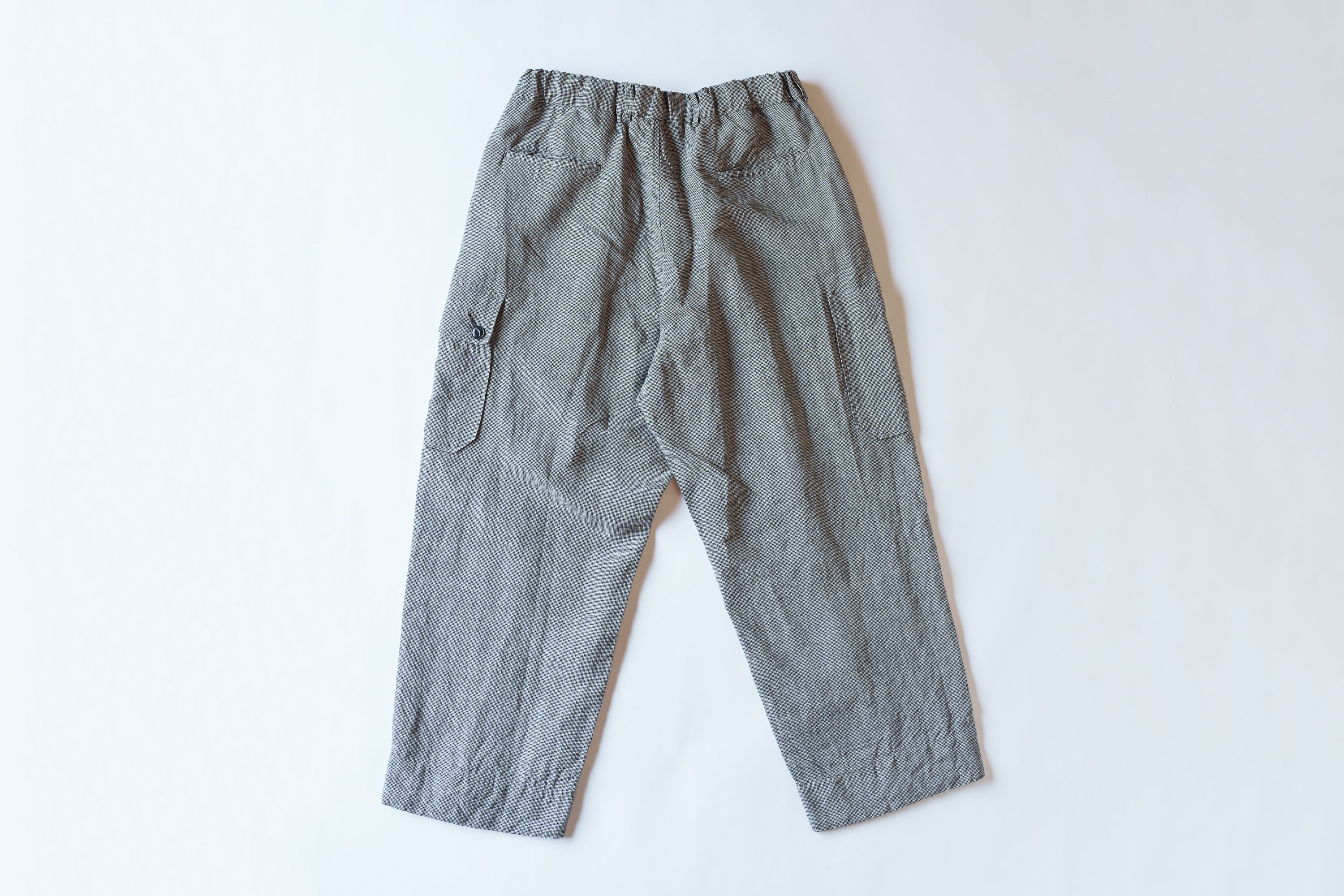 ARTS & SCIENCE Samue work pants - Mini hound's tooth check linen
