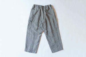 ARTS & SCIENCE Samue work pants - Mini hound's tooth check linen