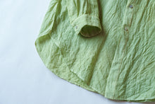 画像をギャラリービューアに読み込む, amachi. Side Slit Shirt Green
