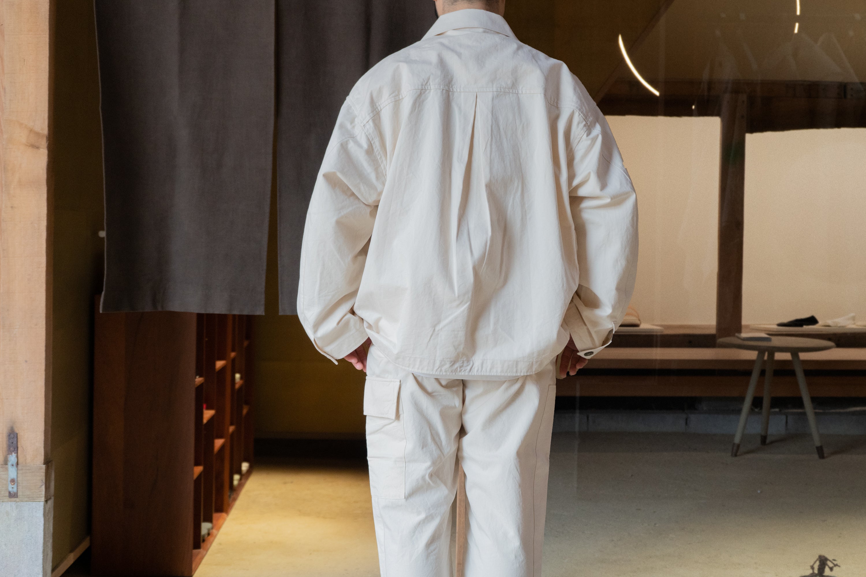 amachi. Meeting Jacket - Off White – 履物関づか 岩倉AA Online Store