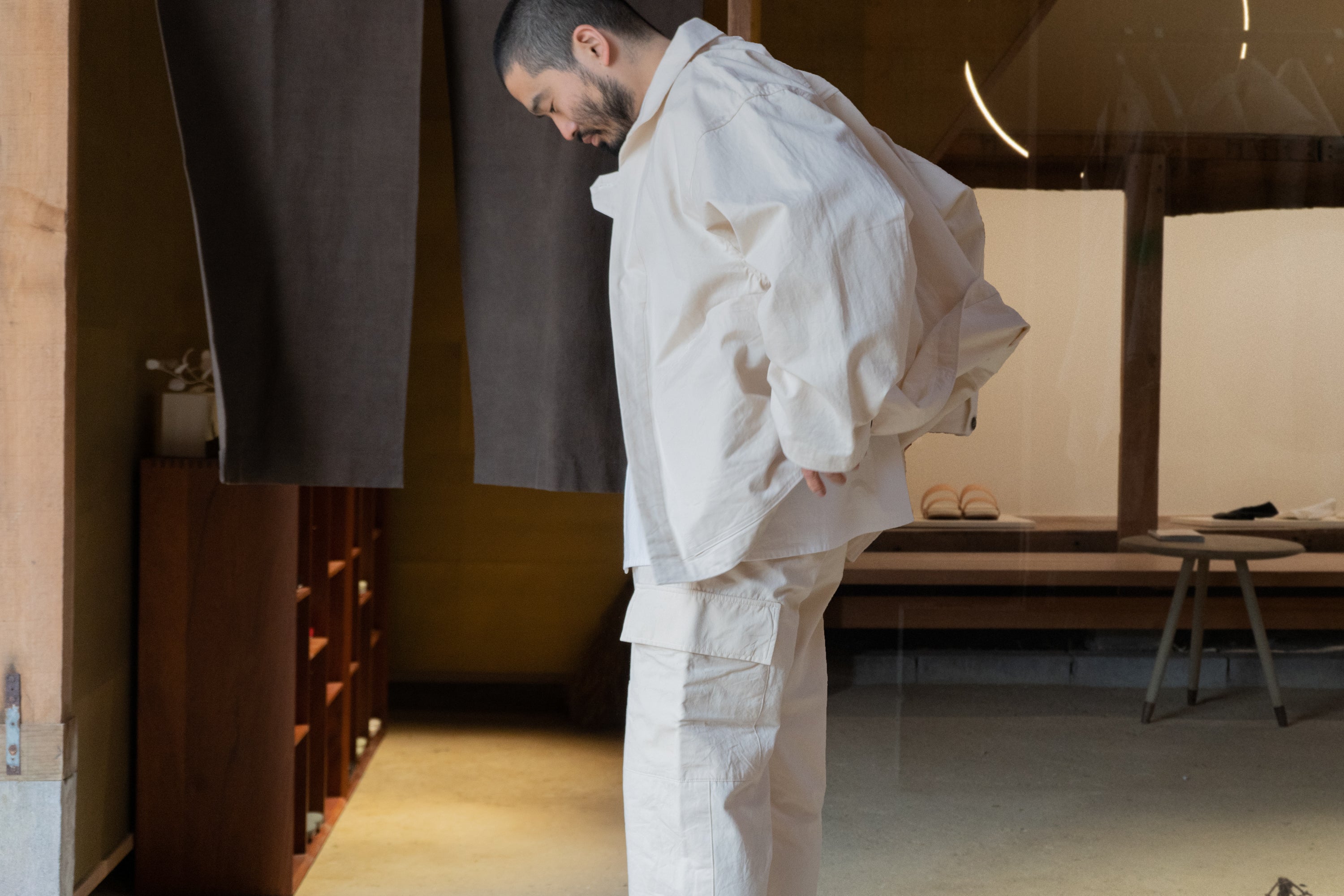 amachi. Meeting Jacket - Off White – 履物関づか 岩倉AA